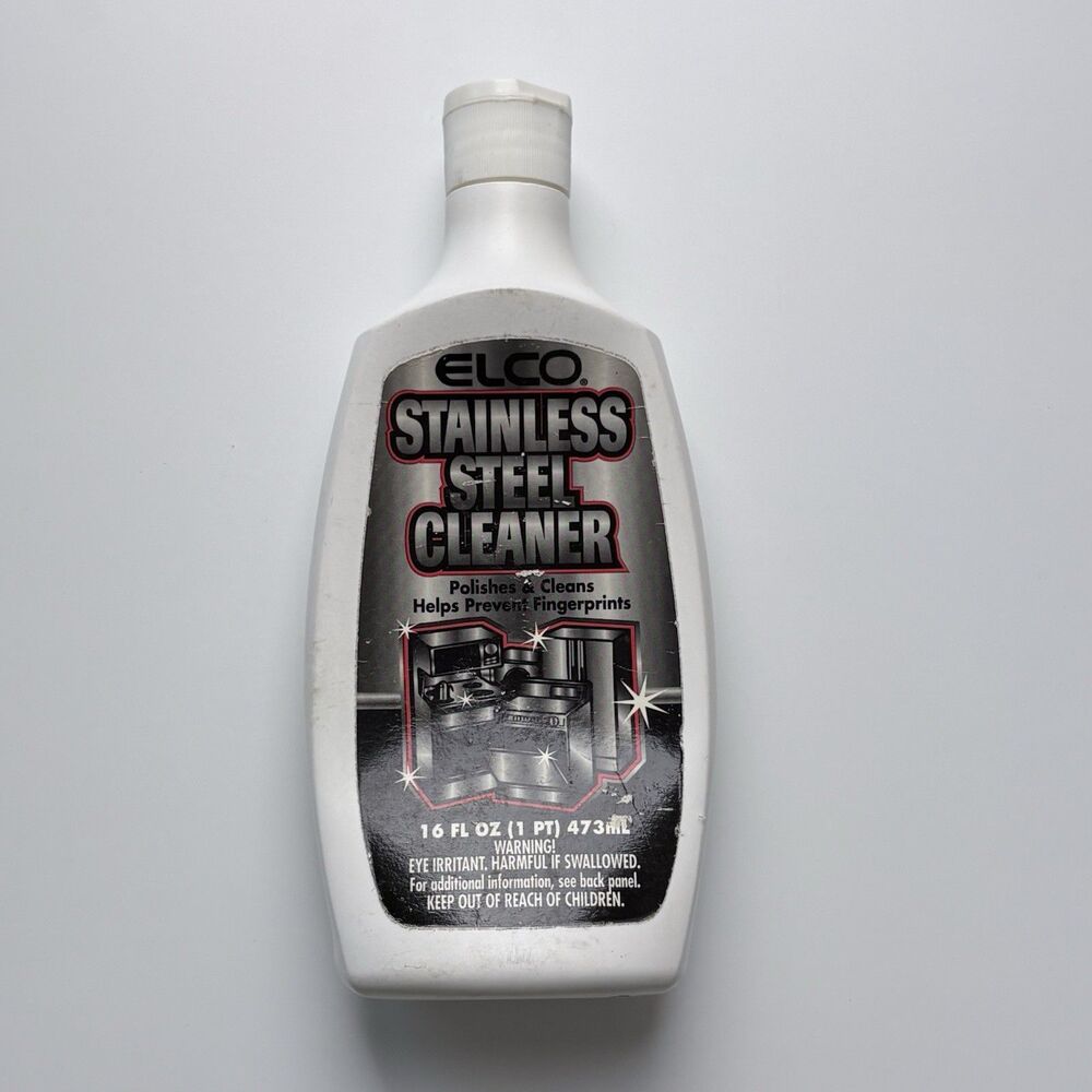 Vtg Discontinued Elco Stainless Steel Cleaner - 9 Oz Remaining